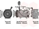 Van Wezel 8201K710 - Compressore Aria Condizionata Oe 97701C8000 Per I20 (Gb, Ib)
