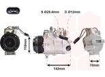 Van Wezel 3000K676 6SBU16 Condizionatore D'aria Compressore Pag 46 R134A Adatto Per MERCEDES-BENZ Classe C Berlina (W204) Classe C Station Wagon (S204) Glk