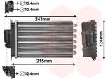 Van Wezel 30006649 - Oe 1408300661 Scambiatore Di Calore, Riscaldatore Per Classe S (W140), Classe S (C140)