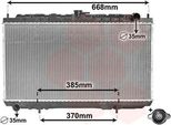 Van Wezel 13002216 - Oe 21400BN302 Radiatore, Raffreddamento Motore Per Almera Ii (N16), Primera (P12)