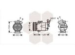 Van Wezel 4300K384 Cvc Climatizzatore Compressore Climatizzatore Pag 46 R134A Per Renault ScÉNic Ii (JM0/1) Grand ScÉNic Ii (JM0/1) Per Nissan