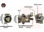 Van Wezel 1300K342 CR10 Condizionatore D'aria Compressore Pag 46 R134A Per Nissan Micra Iii (K12) Note (E11, NE11) Micra C+C Iii (K12) Tiida Hatchback