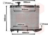 Van Wezel 53002663 - Oe 16400 47090 Radiatore, Raffreddamento Motore Per Verso S (P12), Yaris (P13)
