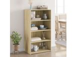 Maison Exclusive - Credenza Alta Sonoma-Rovere 70X41X124 Cm Materiale Ligneo