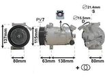 Van Wezel 4300K491 Climatizzatore Compressore Climatizzatore Pag 46 R134A Per Renault Megane Iii Grandtour (KZ0/1) ScéNic Iii (JZ0/1) Grand ScÉNic Iii (JZ0/1)