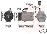 Van Wezel 5801K705 DV9 Climatizzatore Compressore Climatizzatore Pag 46 R134A Per Vw Up! Hatchback (121, 122, BL1, BL2) Load Up! Furgone (121, 122, BL1, BL2)