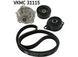 Skf Vkmc 31115 - Oe 028 121 004 Pompa Dell'acqua + Cuscinetto Per Arosa (6H), Felicia (6U), Caddy Ii (9K), Lupo (6E1, 6X1), Polo (6N)