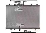 Van Wezel 43002603 Radiatore Acqua Radiatore Motore Per Renault Koleos (Hy)
