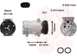 Compressore Aria Condizionata *** Ir Plus *** Di Van Wezel 2 Poli (4300K369) Compressore Aria Condizionata Compressore Aria Condizionata, Compressore Aria Condizionata, Compressore Refrigerante