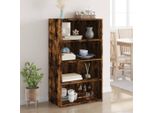 Maison Exclusive - Credenza Alta In Rovere Affumicato 70X41X124 Cm Materiale Ligneo