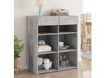Maison Exclusive - Credenza Grigio Cemento 80X42,5X93 Cm In Legno Multistrato