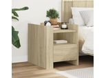 Vidaxl Comodino Rovere Sonoma 45X50X50 Cm Materiale A Base Di Legno