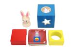 Baby Wooden Puzzle Block Box Toys Giocattolo Educativo Interattivo Per Bambini Kid (Baby Rabbit Puzzle Toy)