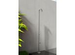Doccia Esterna Sined | Quartu - 229 Cm - Acciaio Inox Aisi 316L - Alta Qualità - Con Doccia A Pedale - Resistente Alla Corrosione
