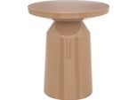 Atmosphera Createur D'interieur - Totem Tavolino Sita Metallo Beige D38Cm