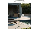 Doccia Esterna E Interna In Acciaio Inox 2 Ventilatori1 Acqua Fredda Temporizzata Inox