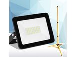 Tolletour 30W Led Proiettore Da Costruzione Proiettore A Treppiede Proiettore Da Esterno Luce Da Lavoro Proiettore Da Costruzione IP66 Impermeabile Bianco Caldo