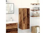 Vidaxl Armadio A Muro Effetto Legno Vecchio 34,5X34X90 Cm Materiale Legno
