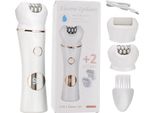 Inf Kit 3 In 1 Per La Cura Del Corpo - Rasoio, Epilatore E Lima Per I Piedi Bianco+Oro