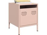 Maison Exclusive - Comodino Rosa 35X39X43,5 Cm Acciaio