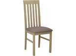 Sedia Da Pranzo Imbottita Danbury 1 - Rovere Sonoma / Marrone 1