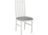 Sedia Da Pranzo Imbottita Danbury 1 - Bianco / Grigio