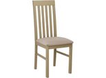 Sedia Da Pranzo Imbottita Danbury 1 - Rovere Sonoma / Beige