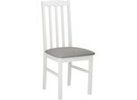 Sedia Da Pranzo Imbottita Edon 12 - Bianco / Grigio