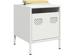 Maison Exclusive - Comodini 2 Pz. Bianco 35X39X43,5 Cm Acciaio