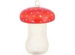 Alimentatore Per Mosche Agariche Esschert Design Rosso E Bianco - Ferro