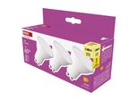 Emos Led Lampada Spot 3-Pack, MR16 Con Base GU10, 3 Pezzi 7W In Sostituzione Di 60W, Luminosità 806 Lm, Bianco Caldo 3000 K, Durata 30000 H, Bianco, ZQ8E42.3