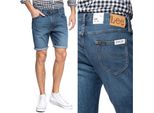 Lee Uomo, Pantaloncini Rider Short, Slim Fit, W31, Blu, Pantaloncini, Pantaloni,