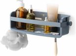 Umbra Duschablage Flex Zum Kleben, Duschregal, Kunststoff, Schieferblau, 1021300-1050