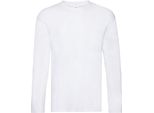 T-Shirt Fruit Of The Loom Original Da Uomo, Manica Lunga PC3035 (Medium) (Bianco)