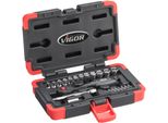 Set Di Chiavi A Bussola Vigor Da 1/4", 15 Pezzi"