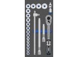 Set Di Chiavi A Bussola Mts A 6 Punte, 22 Pezzi, 12,5 Mm (1/2"): 10-32 Mm (1/3"