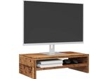 Maison Exclusive - Supporto Per Monitor Effetto Legno Antico 42X24X13 Cm Materiale Ligneo