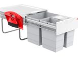 Cestino Hailo 3642231 Tr Swing Tandem Salvaspazio H 2X 10 + 20 Litri