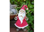 Babbo Natale A Led Con Stella Al Centro, Rosso