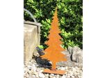 Abete "Olaf"" In Acciaio Inox Su Piastra Abete Olaf - 80 Cm"