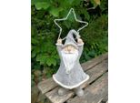 Babbo Natale A Led Con Stella In Cima, Grigio