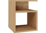 Comodino "Tammy"" Per La Camera Da Letto Rovere Artigianale 30 X 30 X 40 Cm"