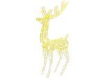 Vidaxl Led Renna Xxl Acrilico Decorazione Natalizia 250 Led 180 Cm Bianco Caldo