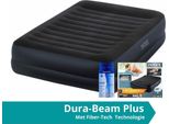Intex Pillow Rest Raised - Materasso Ad Aria - Doppio - Con Kit Di Riparazione E Pompa Incorporata - 203X152X47 Cm - Pvc - Blu