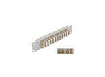 Delock 10" Lwl Patchpanel 12 Port Lc Quad Beige 1 He Grau"