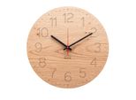 Huamet Orologio Da Parete In Legno Duhrchblick Rovere Nodoso, Rotondo