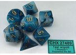 Chessex - Phantom - Set Di 7 Matrici - Verde/Oro