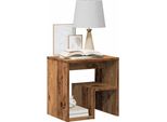 Maison Exclusive - Comodino Effetto Legno Antico 40X30X40 Cm Materiale Ligneo