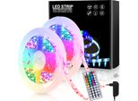 Clanmacy 10M Striscia Led Striscia Di Luce Rgb SMD5050 Striscia Di Luce Per Feste Natalizie Bar Illuminazione 44 Pulsanti Telecomando