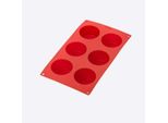 Teglia Per Muffin Lekue LéKué - 6 Ripieni - Rosso
